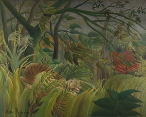 Tigris a trópusi viharban (meglepett!) 1891